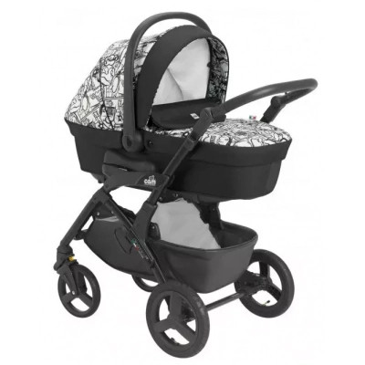Коляска Cam 2 в 1 Dinamico Up Smart чорно-біле графіті (897010/782) Вінниця - фото 1