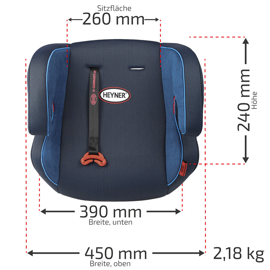 Автокрісло бустер "SafeUp XL", Heyner, 15-36kg, 4-12років, синій, 783400 Київ - фото 2