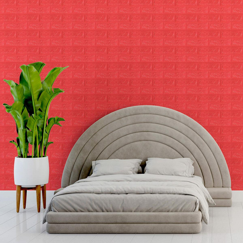 Самоклеюча 3D панель цегла червона Київ - фото 5