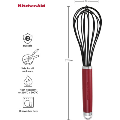 Венчик KitchenAid Coreline 27 см червоний (KAG0640OHERE) Винница - изображение 3