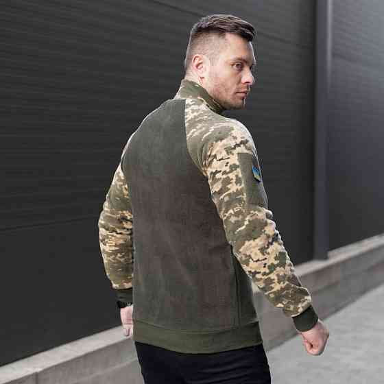 Толстовка чоловіча на блискавці тактична Freedom військова з липучками Київ