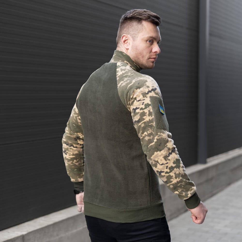 Толстовка чоловіча на блискавці тактична Freedom військова з липучками Київ - фото 2