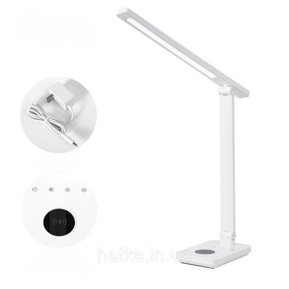 Настільна лампа світлодіодна VALESO VC009-18W WT біла Київ - фото 1