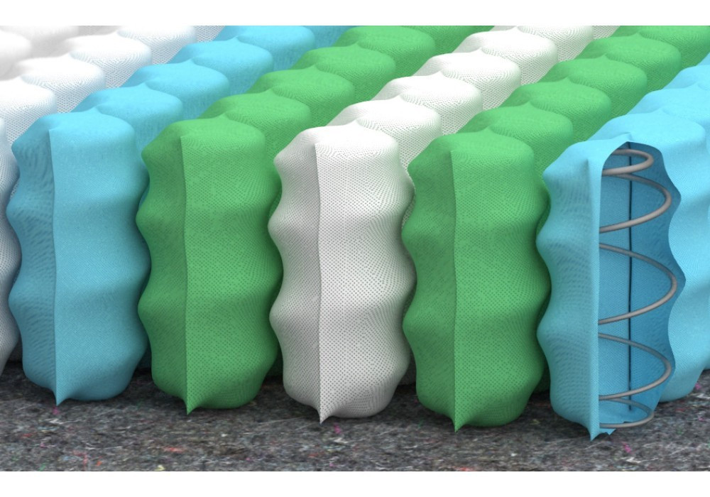 Матрац MatroLuxe Yellow Sun 120x200 Біло-сірий Київ - фото 7