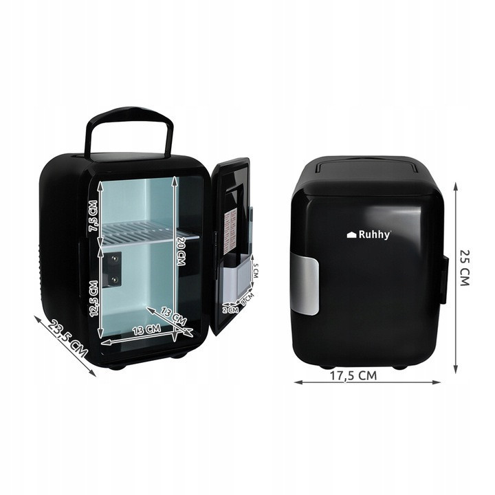 Автомобильный холодильник дорожный 4 литра для напитков и продуктов Ruhhy (5794) 12 / 220 Вт Нововолынск - изображение 10