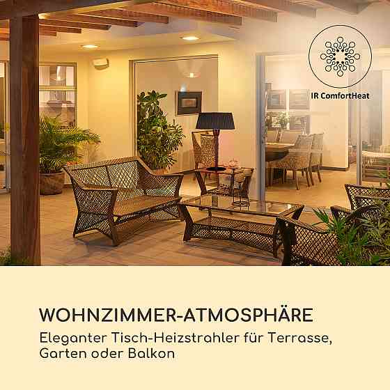 Настільний нагрівач Loras Style Carbon IR Heater 1500 W (Німеччина, читати опис) Рівне