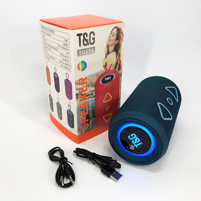 Беспроводная акустика портативная мощная TG656, Громкая колонка для улицы, AM-295 Колонки дорожные Киев - изображение 7