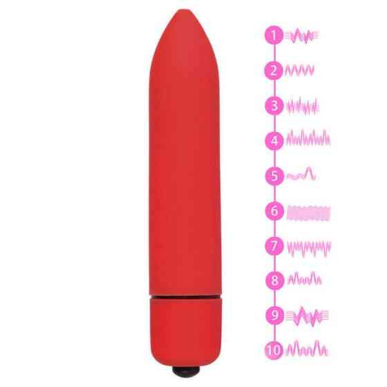 Десятискоростная водонепроницаемая вибропуля - Свeтлo-poзoвый – Вибраторы Винница