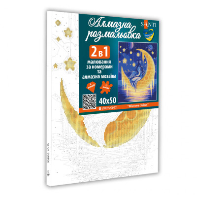 Картина по номерам Santi С алмазной мозаикой Лунный свет 40 х 50 см (954910) Винница - изображение 2