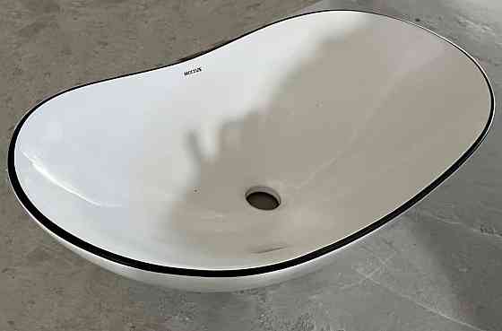 Раковина накладна Mixxus Premium WAVE-0105 EDGE BLACK 620х360х160mm   ( MP6556 ) 35467 Харьков