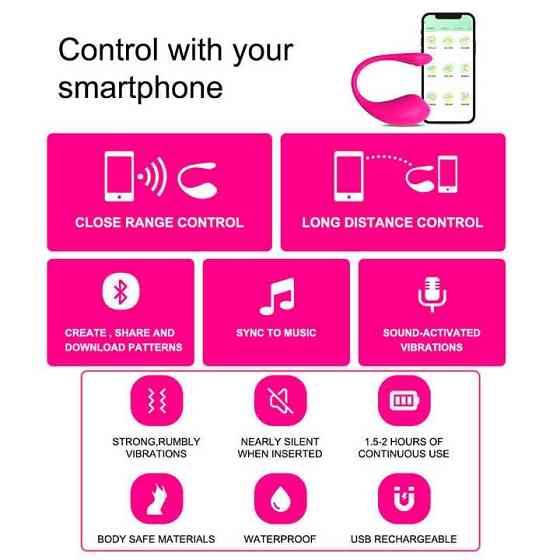 Смарт виброяйцо Love Spouse USB 9 режимов - Фиолетовый – Смарт вибраторы Винница