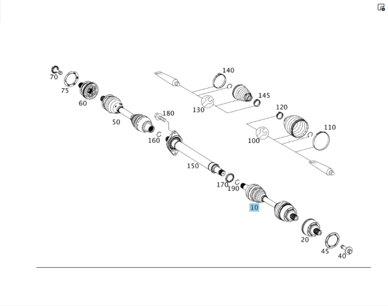 Mercedes-Benz  A2463309200 Передня ліва піввісь CLA C117 CLA Shooting Brake X117 GLA X156 A-class W176 B-class W242 B-class W246 Одеса