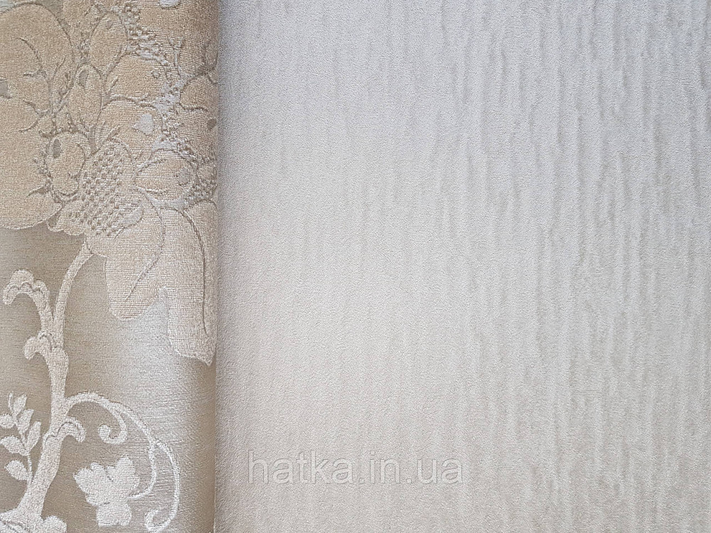 Шпалери вінілові на флізеліні Rasch Trianon Xlll 0.53х10 однотонні хвилясті класика золотисті жовті Київ - фото 2