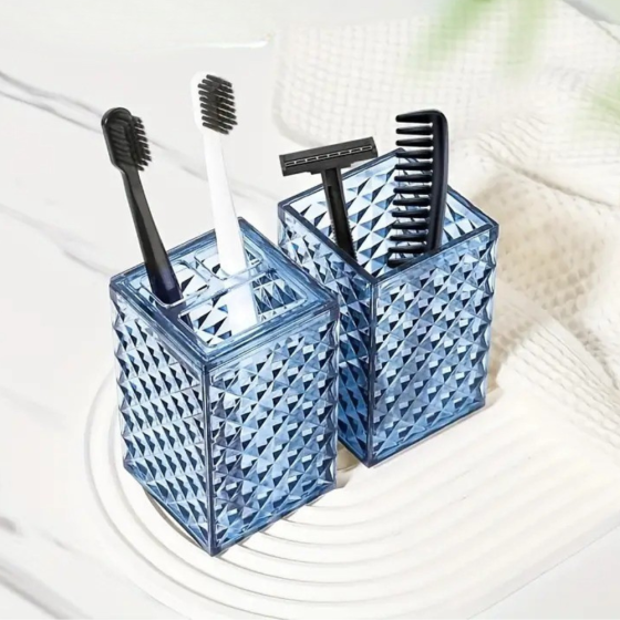 Набор аксессуаров 4в1 для ванной и душа, дозатор для мыла, мыльница, стаканы,материал акрил Каменец-Подольский