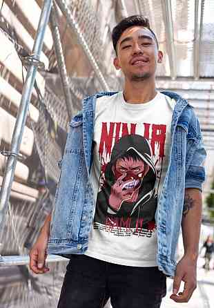 Футболка аниме Нинджа Камуи Нинджа Скролл оверсайз (S/M/L) Черний AnimeJ1001 Днепр