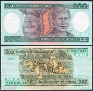 Бразилія/Brazil 200 Cruzeiros (1984) Pick199b UNC Полтава - фото 1