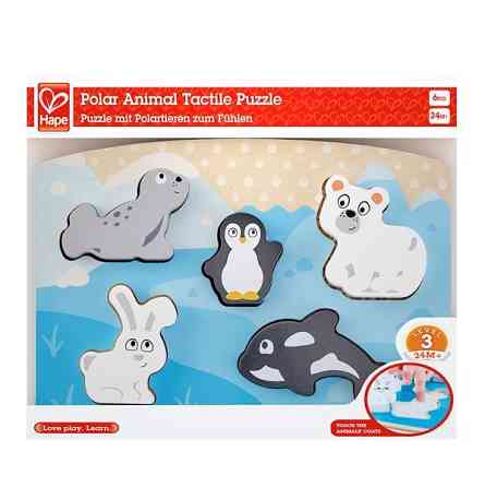 Тактильна рамка-вкладиш Hape Полярні звірята (E1620) Киев