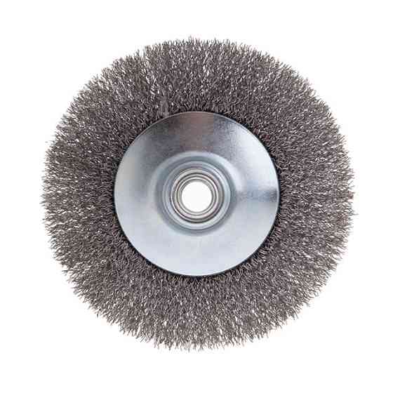 Щітка конусна, 125 мм, M14, кручений дріт, для КШМ, 6500 об/хв INTERTOOL BT-5125 Киев