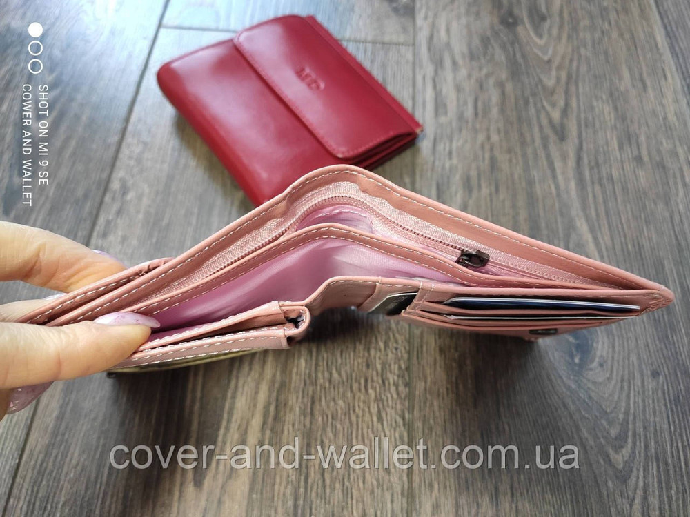 Светло-розовый маленький женский кошелек с удобной монетницей MD collection Киев - изображение 4