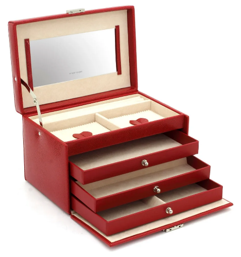 Скринька для коштовностей Friedrich Lederwaren Jolie 2.0 червона Рівне - фото 1
