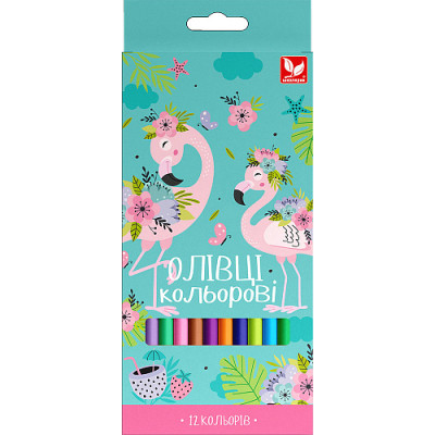 Карандаши цветные Школярик Трехгранные 12 цветов (138SH-12) Винница - изображение 1