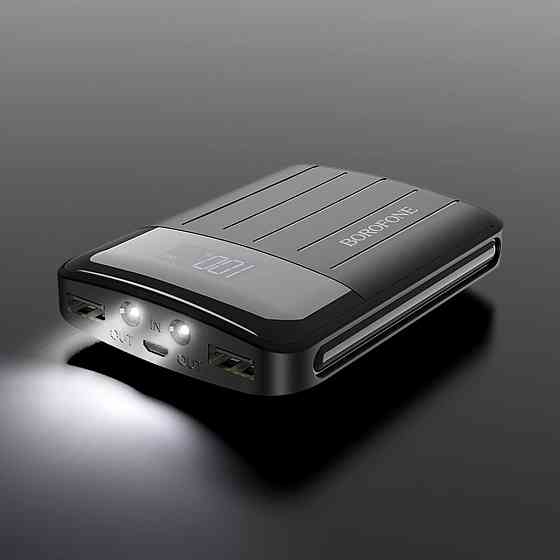 Зовнішній акумулятор BOROFONE BT21A Universal energy mobile power bank, 20000mAh 2A Black Киев