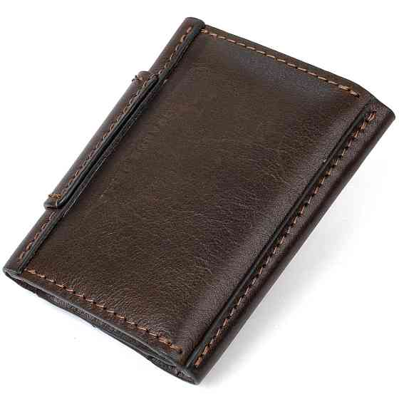 Кожаная визитница GRANDE PELLE 11410 Темно-коричневый Киев