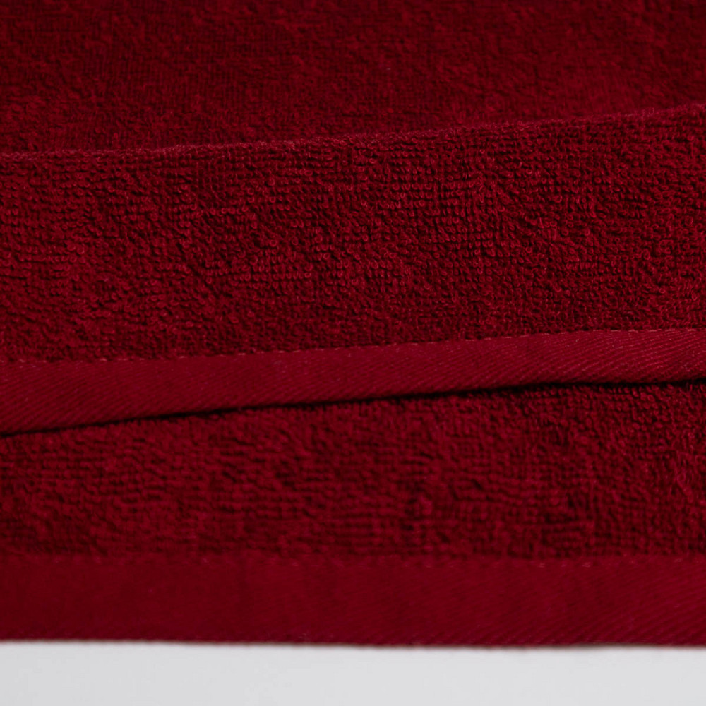 Махровое полотенце для ног GM Textile 30х50см 400г/м2 (Бордовый) Сумы - изображение 5