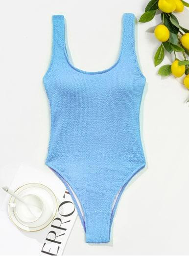 Купальник жіночий цілісний Блакитний M Харків - фото 3