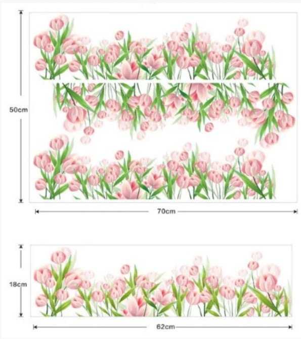 Декоративная наклейка на стену Тюльпаны Киев - изображение 3