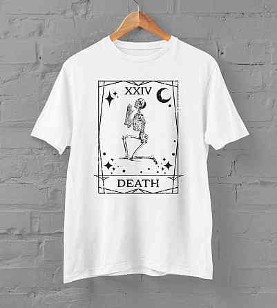 Футболка чоловіча с принтом 44 Біла 2634326306 Дніпро