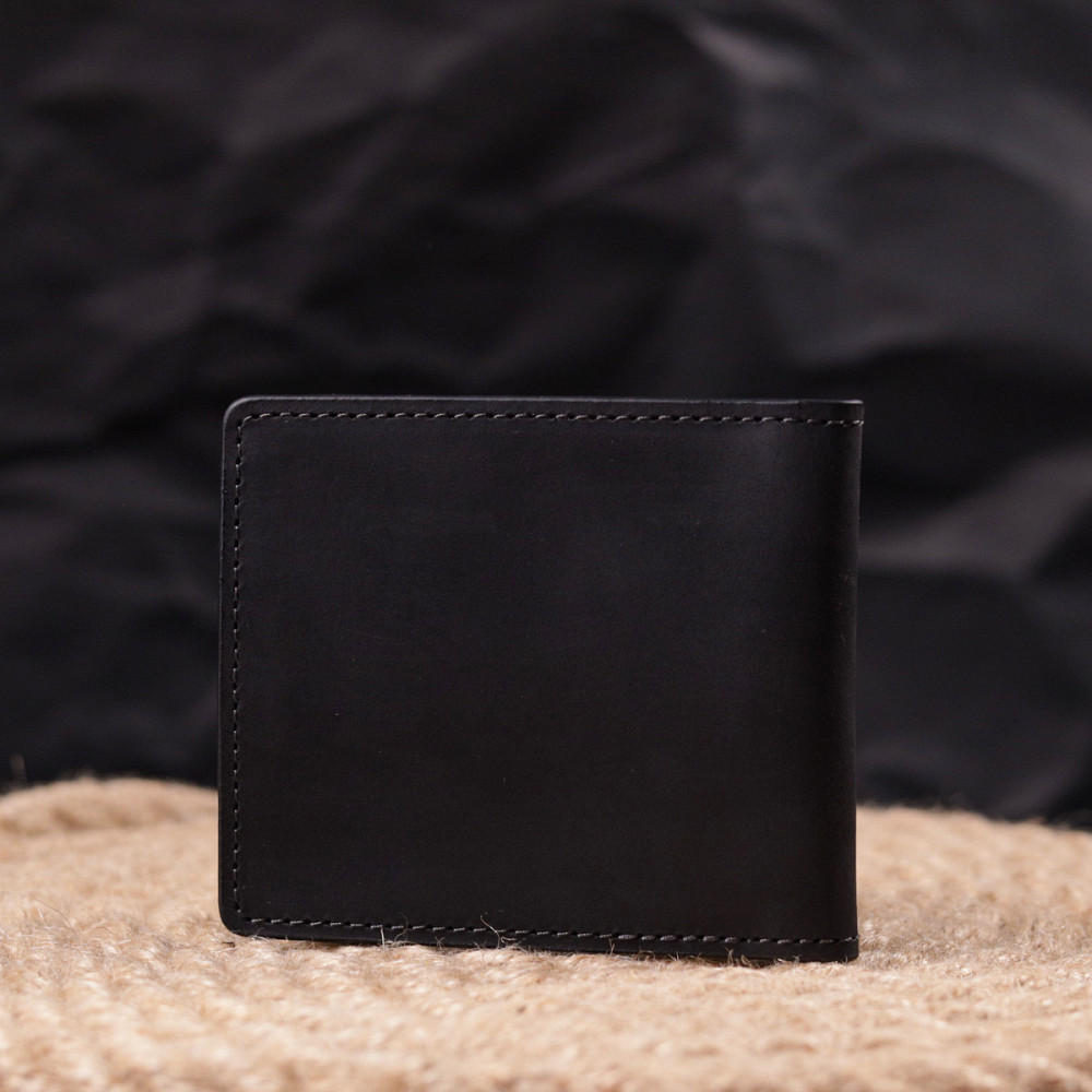 Обложка из винтажной кожи для удостоверения участника боевых действий Сердце GRANDE PELLE 16757 Черная Киев - изображение 8