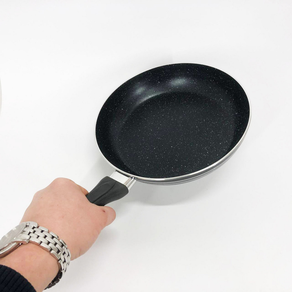 Легкая в использовании сковорода UNIQUE UN-5153 22 см, Антипригарная сковорода без масла BO-36 Львов - изображение 7