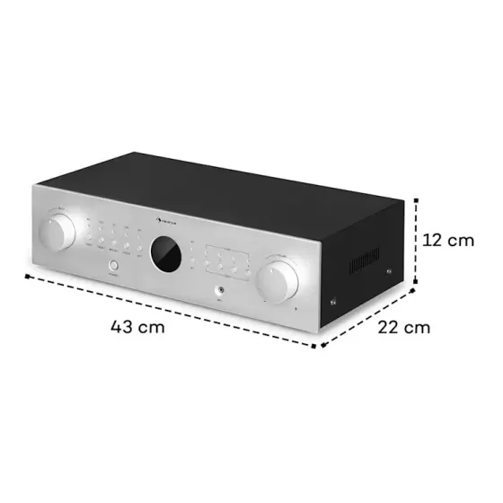 Auna AV2-CD508 Hi-Fi усилитель HiFi 600Вт макс AUX Bluetooth из Германии Днепр