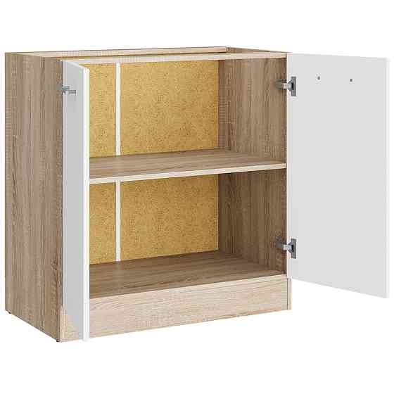 Кухонний модуль нижній Еверест Еко 800 дуб сонома/німфея альба (білий) (без стільниці) 80х46х82 см (DTM-071039) Львів