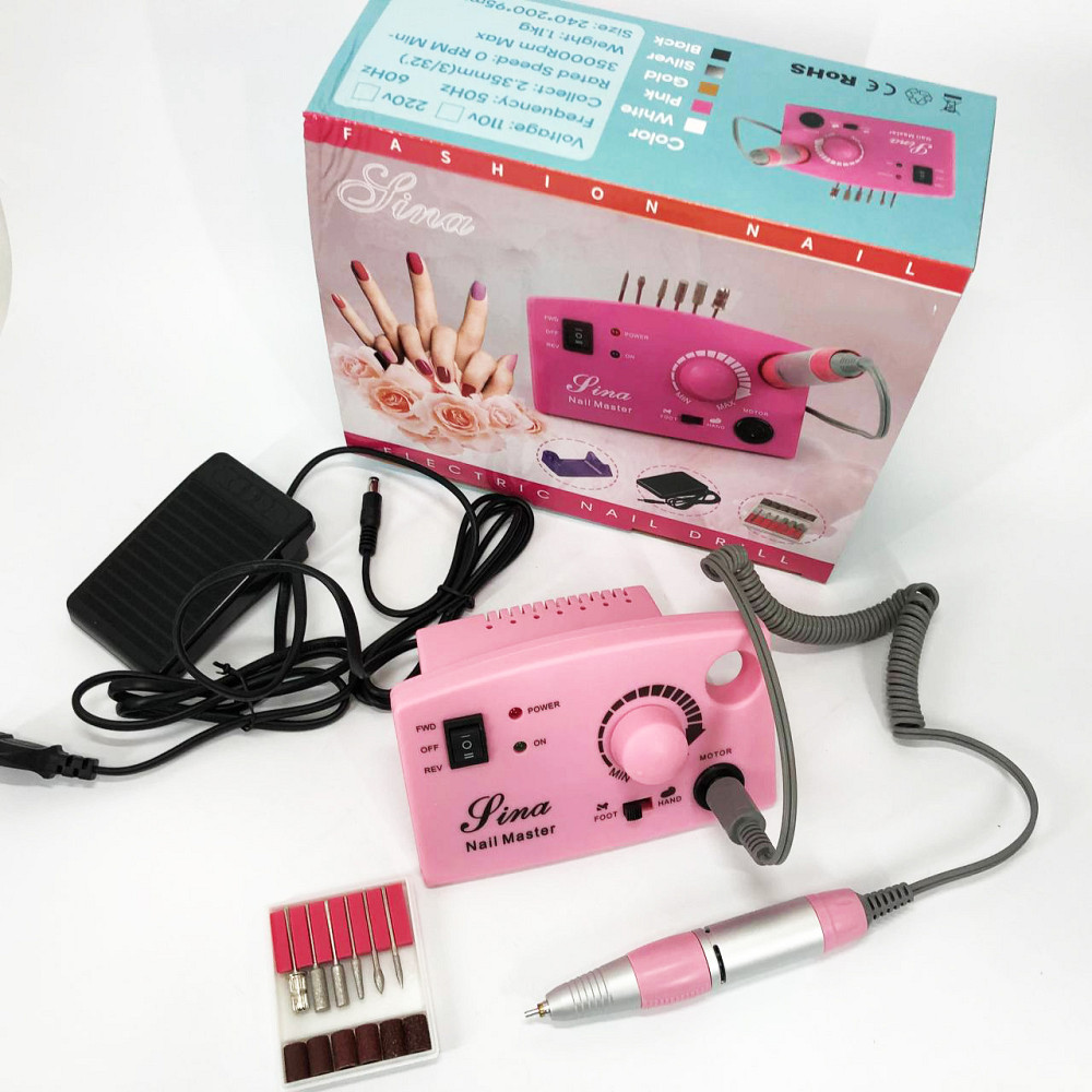 Манікюрна машинка для зняття лаку DM-211 Фрезер для манікюру професійний фрезер педикюру NZ-45 Івано-Франківськ - фото 7