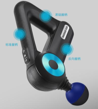 Перкусійний масажер c 9 насадками Sk-8890 Ударний масажер тригерних точок 2500 mAh Вінниця - фото 6