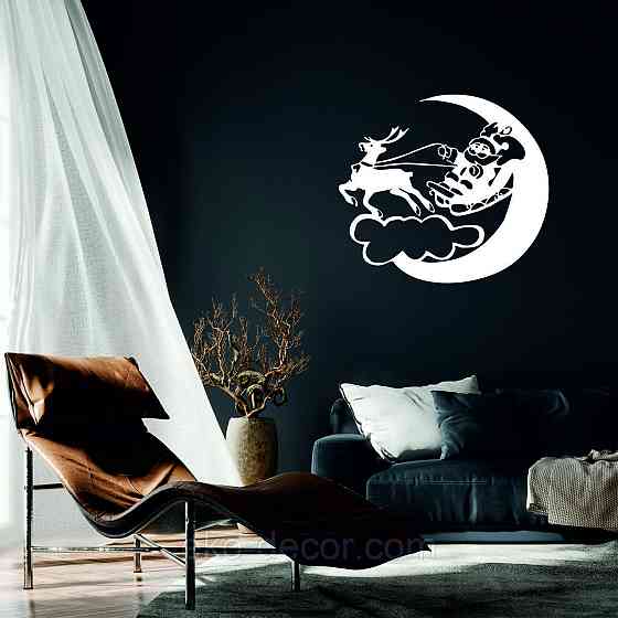 Декоративное настенное Панно «Новый год», Декор на стену 110*98 см, Белый Киев