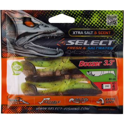 Силикон рыболовный Select Boozer 3.3" 242 (4 шт/уп) (1870.71.46) Винница - изображение 2