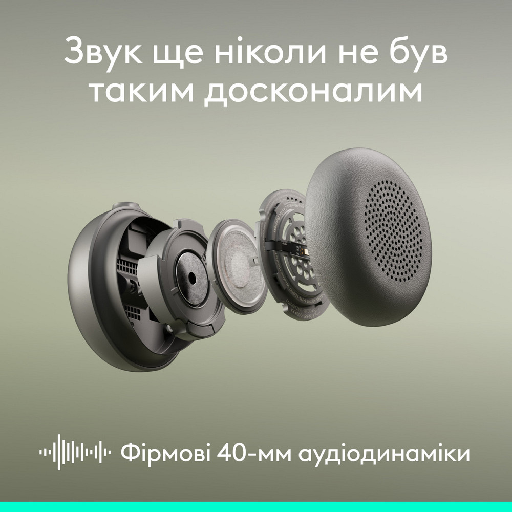 Bluetooth-гарнітура Logitech Zone Wireless 2 ES Off-White (981-001508) ( 13810 ) Харьков - изображение 19
