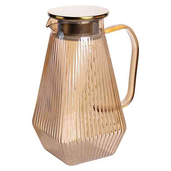 Кувшин 1.8 л з 6 стаканами для напоїв Коричневий Київ
