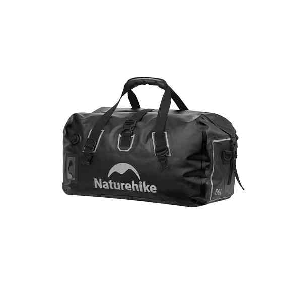 Водонепроникна дорожня сумка Naturehike CNK2450XB015, 60 л, чорна Київ