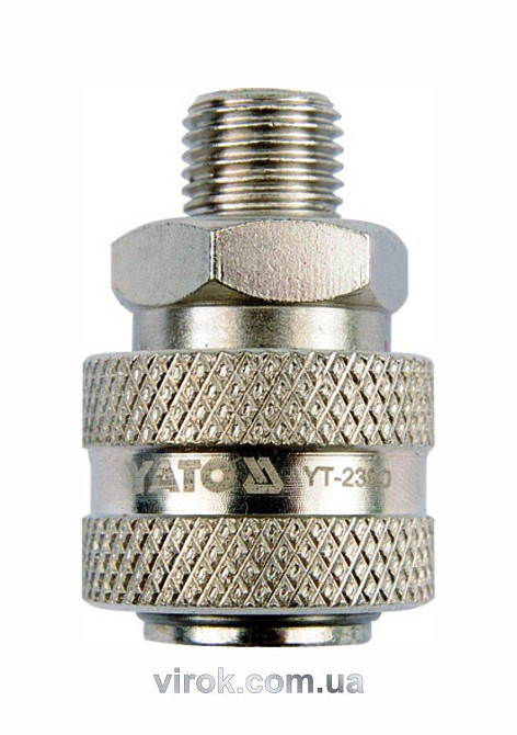Швидкоз'єднувана муфта YATO з зовніш. різьбою Ø= 3/8