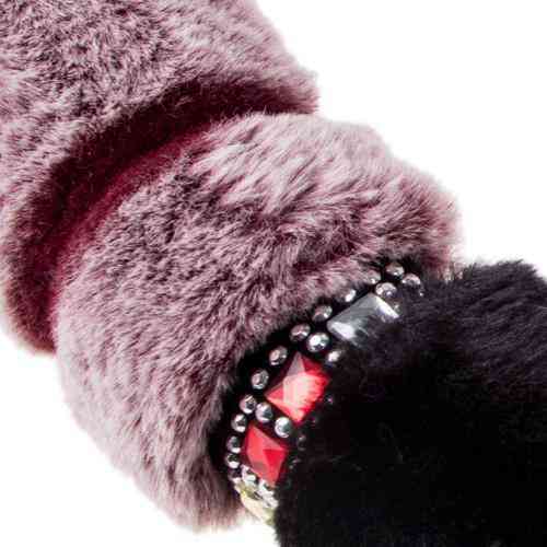 Чохол на кермо VLOD-F95 BK/MRN M чорний/каштан/БО/мех Харків