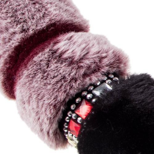 Чохол на кермо VLOD-F95 BK/MRN M чорний/каштан/БО/мех Харків - фото 6