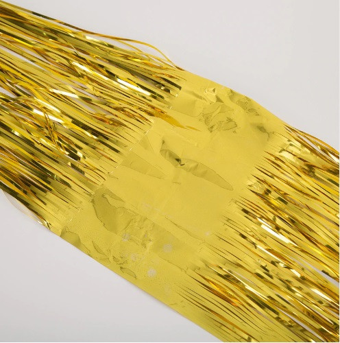 Дождик гирлянда на потолок 450 на 33 см золотистый Киев - изображение 3