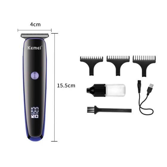 Акумуляторна машинка для стрижки волосся Kemei KM-828 з насадками Вінниця