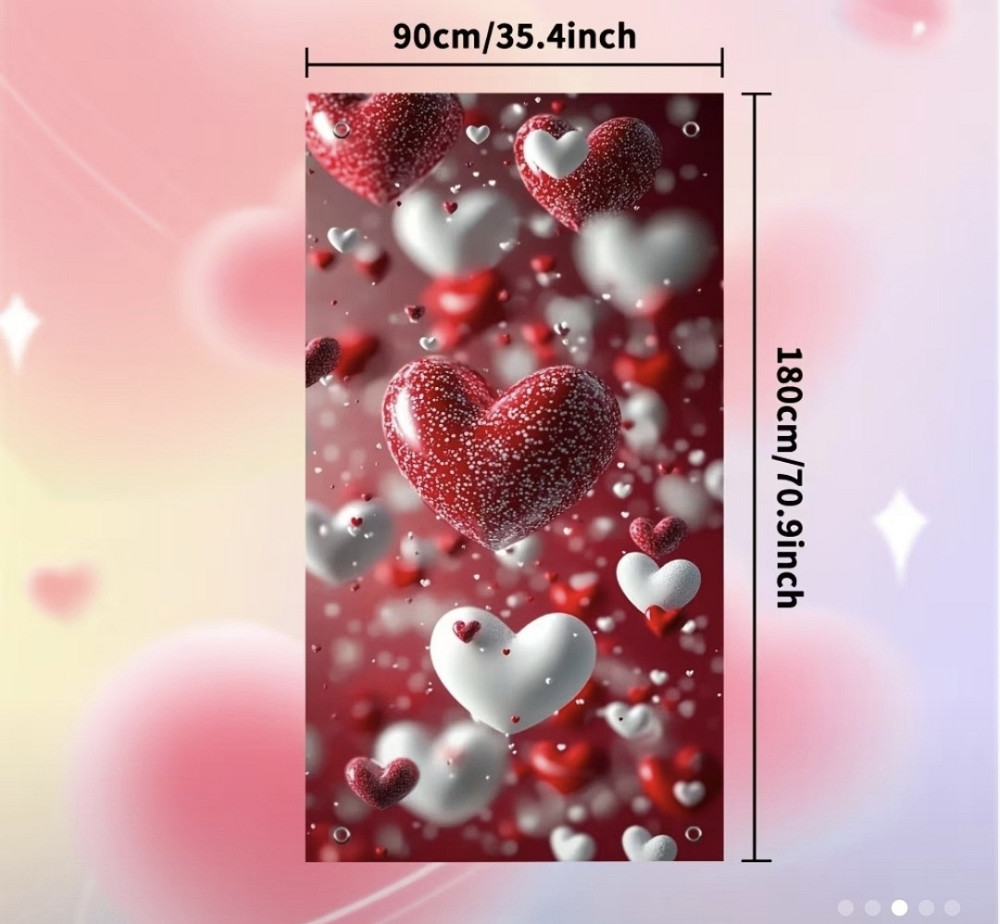 Банер на двері (на стіну) до дня Святого Валентина Сміла - фото 3