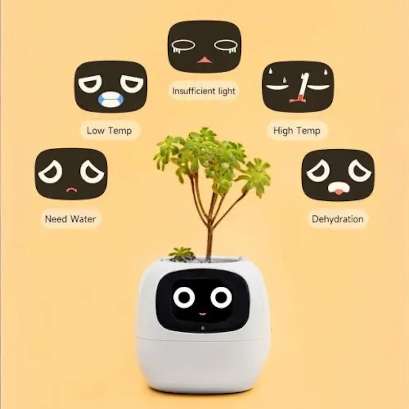 Інтерактивний розумний горщик для рослин Ivy Smart Planter Tuya AI, Green Київ - фото 9