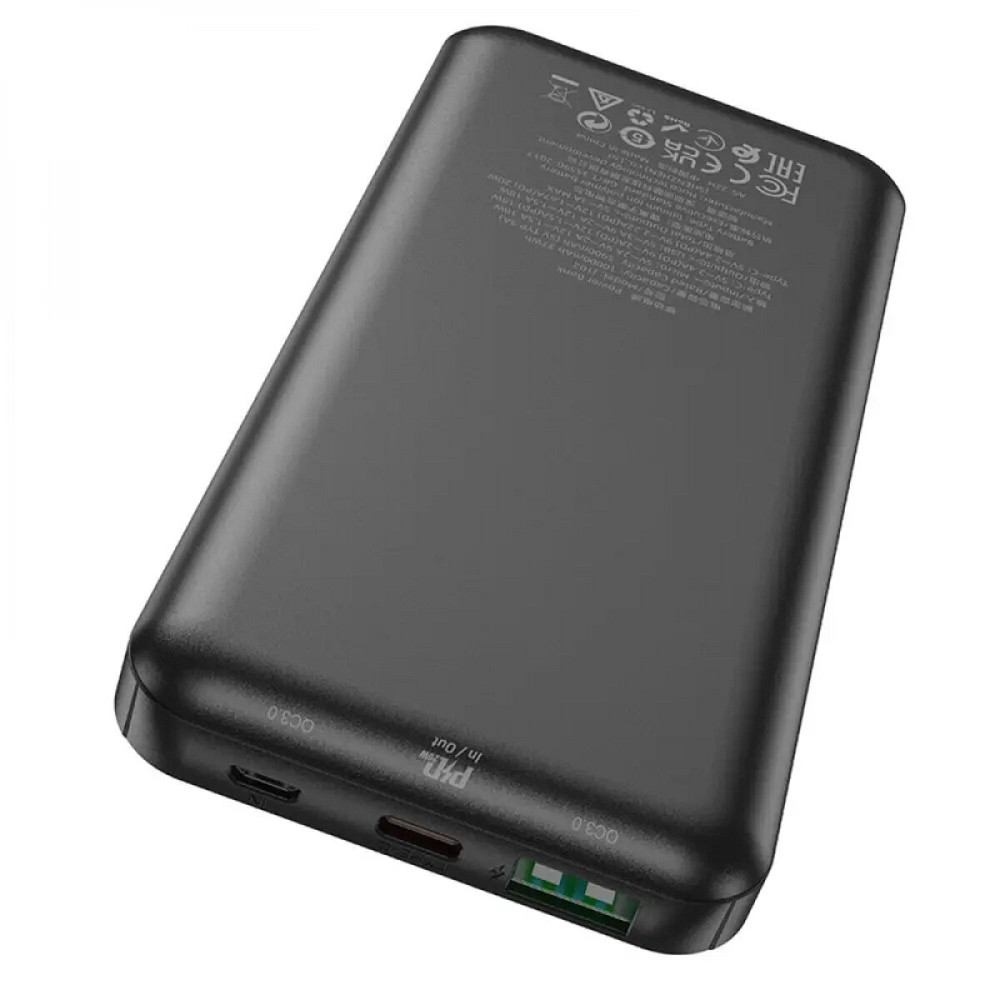 Зовнішній акумулятор HOCO J102 Cool figure PD20W+QC3.0 power bank(10000mAh) Black Киев - изображение 3